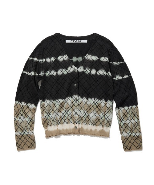 PERVERZE（パーバーズ）の「Gradient Stripe Wide Cardigan