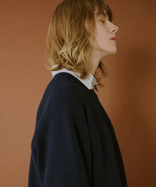 BROKEN BASE（ブロークンベース）の「Classic Soft Raglan Knit / クラシックソフトラグランニット（ニット/セーター・メンズ・ネイビー/チャコールグレー・MEDIUM/LARGE）」の16枚目の写真