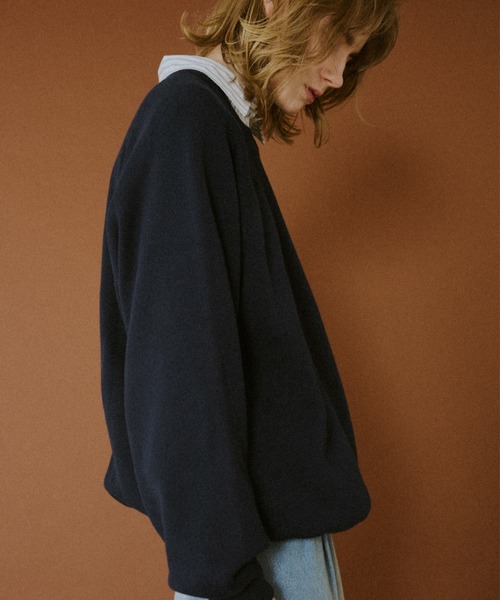 BROKEN BASE（ブロークンベース）の「Classic Soft Raglan Knit / クラシックソフトラグランニット（ニット/セーター・メンズ・ネイビー/チャコールグレー・MEDIUM/LARGE）」の18枚目の写真