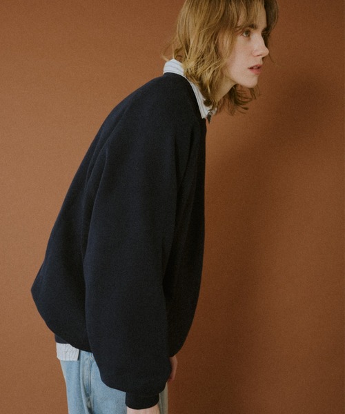 BROKEN BASE（ブロークンベース）の「Classic Soft Raglan Knit / クラシックソフトラグランニット（ニット/セーター・メンズ・ネイビー/チャコールグレー・MEDIUM/LARGE）」の19枚目の写真