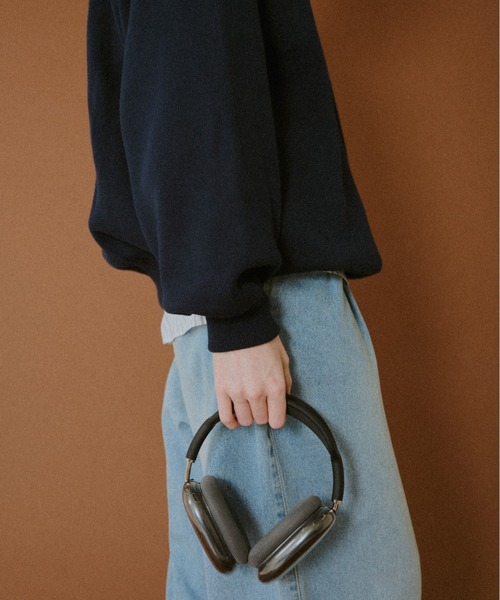 BROKEN BASE（ブロークンベース）の「Classic Soft Raglan Knit / クラシックソフトラグランニット（ニット/セーター・メンズ・ネイビー/チャコールグレー・MEDIUM/LARGE）」の21枚目の写真