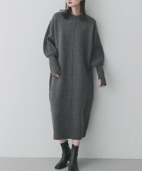 セール】センターシームサムホールニットワンピース（ワンピース
