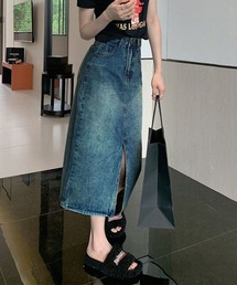 ARCADE（アーケード）の「デニムスカート フロントスリットデザイン（デニムスカート）」
