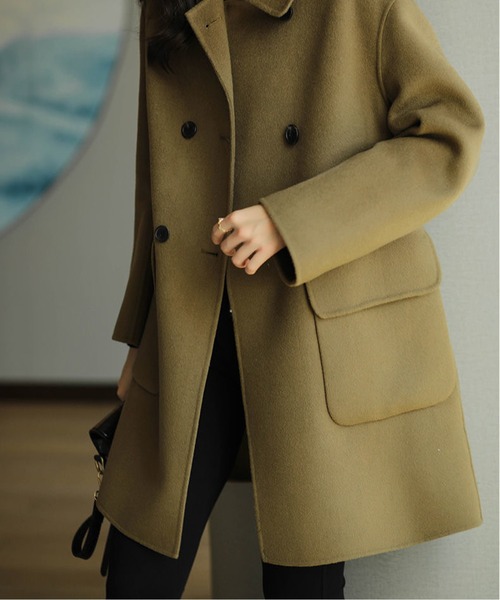 ヘリンボーンロングコート（その他アウター）｜CHUL（チュル）の