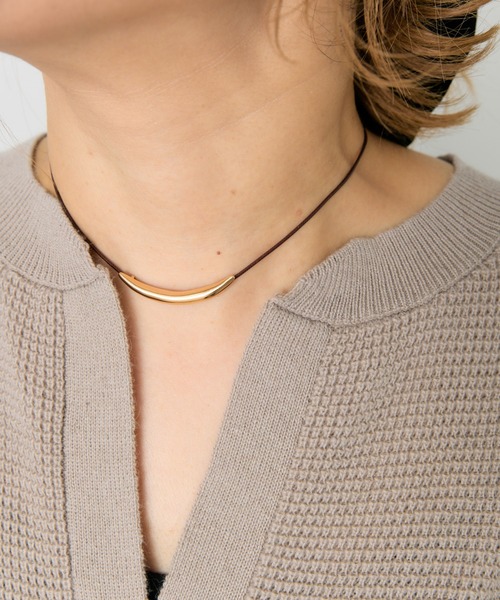 PUAL CE CIN（ピュアルセシン）の「メタルバーコードチョーカー（チョーカー・レディース・シルバー/ゴールド・FREE）」の2枚目の写真