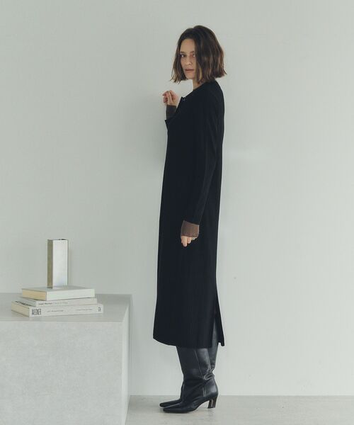 YECCA VECCA(イェッカヴェッカ)の「襟付きニットワンピース(ワンピース・レディース・モカ/ボルドー/ブラック・FREE)」の19枚目の写真