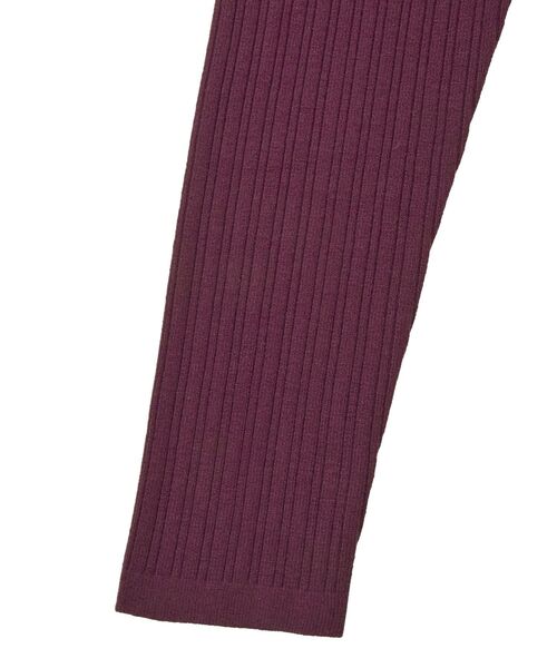 YECCA VECCA(イェッカヴェッカ)の「襟付きニットワンピース(ワンピース・レディース・モカ/ボルドー/ブラック・FREE)」の7枚目の写真