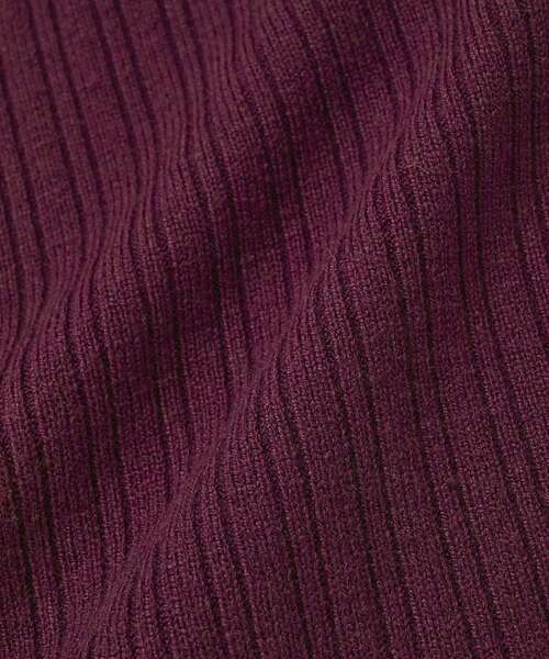 YECCA VECCA(イェッカヴェッカ)の「襟付きニットワンピース(ワンピース・レディース・モカ/ボルドー/ブラック・FREE)」の8枚目の写真