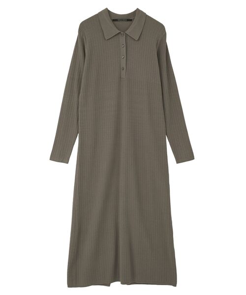 YECCA VECCA(イェッカヴェッカ)の「襟付きニットワンピース(ワンピース・レディース・モカ/ボルドー/ブラック・FREE)」の11枚目の写真