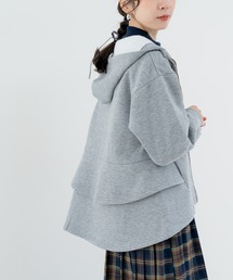ANNA LUNA（アンナルナ）の「【ANNA LUNA】後ろ姿まで可愛い 裏起毛 ペプラム ジップパーカー（パーカー・レディース）」