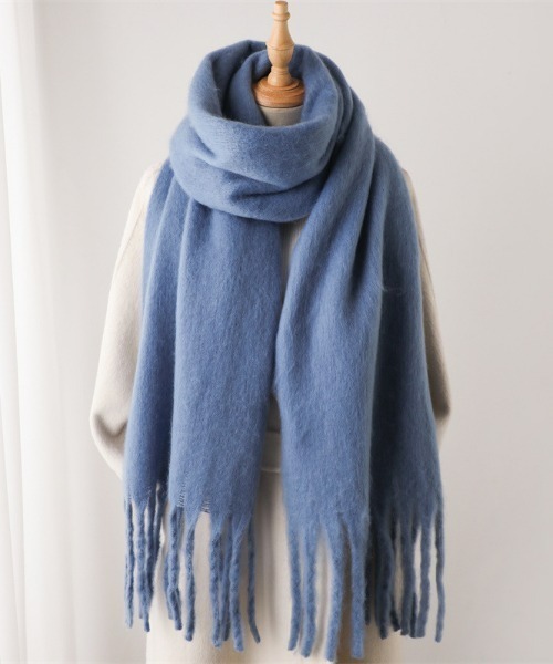 REBALANCE（リバランス）の「ボリュームフリンジマフラー（マフラー・レディース・K/F/E/D/C/Q/O/J/H/A/R/P/I/G/B/N/M/L・FREE）」の17枚目の写真