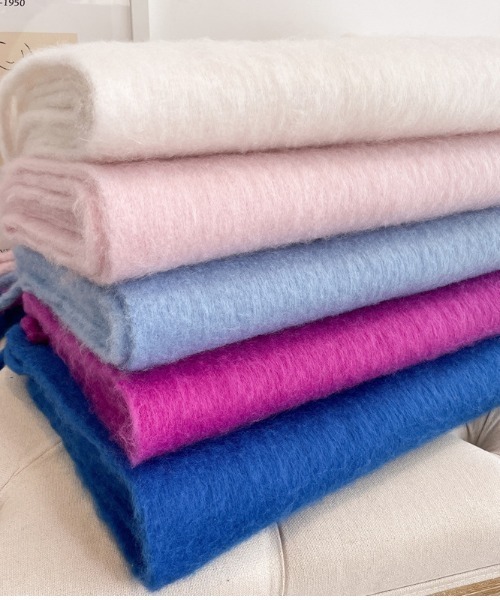 REBALANCE（リバランス）の「ボリュームフリンジマフラー（マフラー・レディース・K/F/E/D/C/Q/O/J/H/A/R/P/I/G/B/N/M/L・FREE）」の20枚目の写真