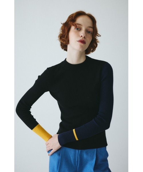 HeRIN.CYE（ヘリンドットサイ）の「Color block inner tops　　カラーブロックインナートップス（ニット/セーター・レディース・ホワイト系その他/グレー系その他/ブラウン系その他/ブラック系その他・FREE）」の3枚目の写真