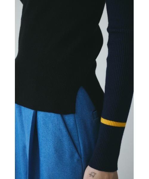 HeRIN.CYE（ヘリンドットサイ）の「Color block inner tops　　カラーブロックインナートップス（ニット/セーター・レディース・ホワイト系その他/グレー系その他/ブラウン系その他/ブラック系その他・FREE）」の10枚目の写真