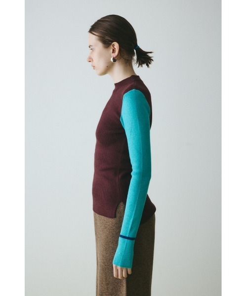 HeRIN.CYE（ヘリンドットサイ）の「Color block inner tops　　カラーブロックインナートップス（ニット/セーター・レディース・ホワイト系その他/グレー系その他/ブラウン系その他/ブラック系その他・FREE）」の13枚目の写真