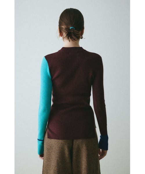 HeRIN.CYE（ヘリンドットサイ）の「Color block inner tops　　カラーブロックインナートップス（ニット/セーター・レディース・ホワイト系その他/グレー系その他/ブラウン系その他/ブラック系その他・FREE）」の14枚目の写真