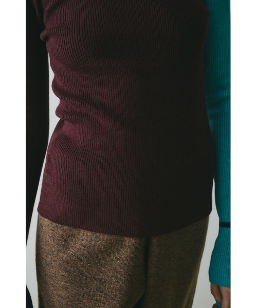 HeRIN.CYE（ヘリンドットサイ）の「Color block inner tops　　カラーブロックインナートップス（ニット/セーター・レディース・ホワイト系その他/グレー系その他/ブラウン系その他/ブラック系その他・FREE）」の18枚目の写真