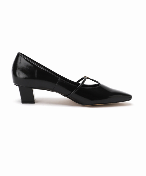 GRISE(グリーズ)の「GRISE4cmナロースクエアメタルTストラップパンプス(パンプス・レディース・ブラック/アイボリー/ゴールド・24.5cm/25cm/22cm/22.5cm/23cm/23.5cm/24cm)」の19枚目の写真