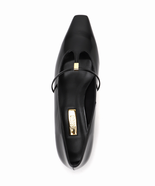 GRISE(グリーズ)の「GRISE4cmナロースクエアメタルTストラップパンプス(パンプス・レディース・ブラック/アイボリー/ゴールド・24.5cm/25cm/22cm/22.5cm/23cm/23.5cm/24cm)」の21枚目の写真