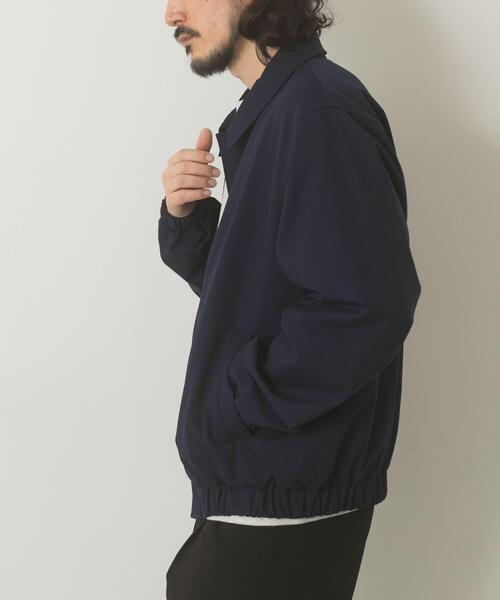 ITEMS URBANRESEARCH(アイテムズ アーバンリサーチ)の「Gabardine Zip Up Jacket(ブルゾン・メンズ・ブラック/チャコールグレー/ネイビー・MEDIUM/LARGE)」の5枚目の写真
