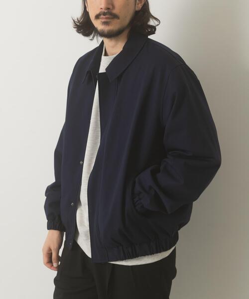 ITEMS URBANRESEARCH(アイテムズ アーバンリサーチ)の「Gabardine Zip Up Jacket(ブルゾン・メンズ・ブラック/チャコールグレー/ネイビー・MEDIUM/LARGE)」の6枚目の写真