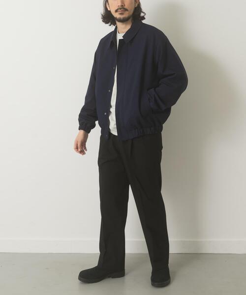 ITEMS URBANRESEARCH(アイテムズ アーバンリサーチ)の「Gabardine Zip Up Jacket(ブルゾン・メンズ・ブラック/チャコールグレー/ネイビー・MEDIUM/LARGE)」の8枚目の写真