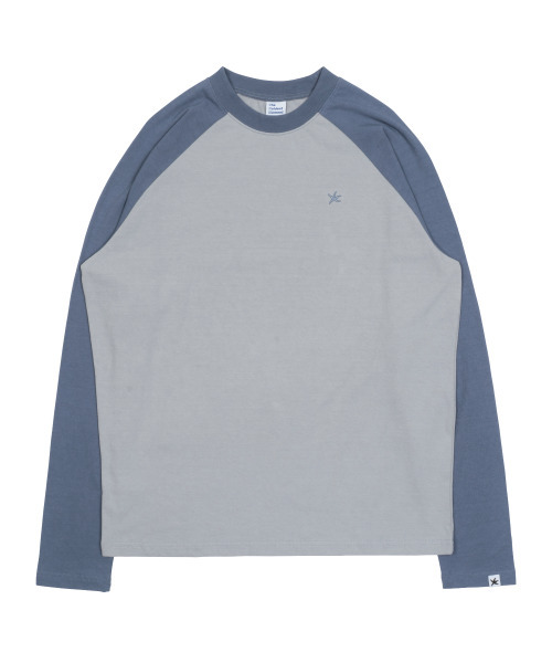 THECOLDESTMOMENT(ザコールデストモーメント)の「TCM mini logo raglan long sleeve (grey/blue)(Tシャツ/カットソー・レディース・その他・MEDIUM/LARGE)」の5枚目の写真