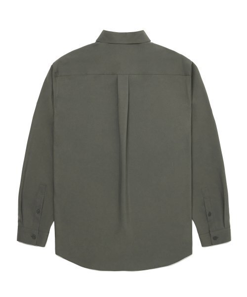 MUSINSA STANDARD（ムシンサスタンダード）の「リラックスフィットシルキーシャツ[カーキ]（シャツ/ブラウス・メンズ・その他・SMALL/MEDIUM/LARGE/X-LARGE/XX-LARGE）」の13枚目の写真