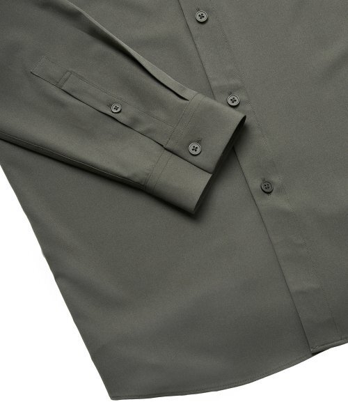 MUSINSA STANDARD（ムシンサスタンダード）の「リラックスフィットシルキーシャツ[カーキ]（シャツ/ブラウス・メンズ・その他・SMALL/MEDIUM/LARGE/X-LARGE/XX-LARGE）」の9枚目の写真