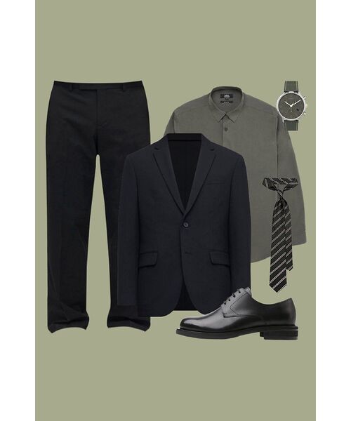 MUSINSA STANDARD（ムシンサスタンダード）の「リラックスフィットシルキーシャツ[カーキ]（シャツ/ブラウス・メンズ・その他・SMALL/MEDIUM/LARGE/X-LARGE/XX-LARGE）」の2枚目の写真