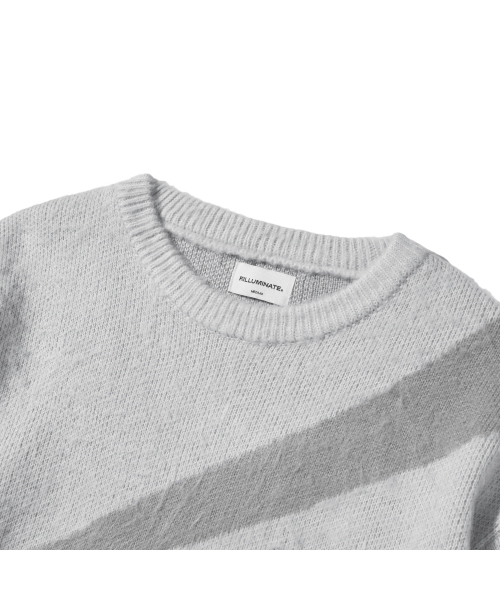 F.ILLUMINATE(フィルミネイト)の「シンボルジャガードラウンドニット-グレー(ニット/セーター・メンズ・その他・SMALL/MEDIUM/LARGE)」の7枚目の写真