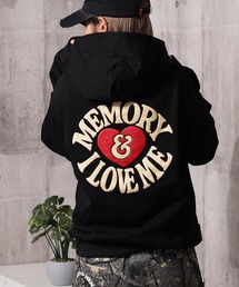 【MEMORY】バックロゴ I LOVE ME プルパーカー / Back Logo I LOVE ME Pullover Hoodie