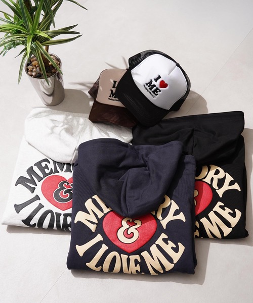 #MEMORY(メモリー)の「【MEMORY】バックロゴ I LOVE ME プルパーカー / Back Logo I LOVE ME Pullover Hoodie(パーカー・メンズ・ホワイト系/ブラック/ネイビー・S/M/L)」の4枚目の写真