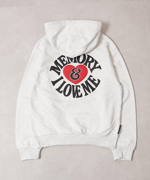 #MEMORY(メモリー)の「【MEMORY】バックロゴ I LOVE ME プルパーカー / Back Logo I LOVE ME Pullover Hoodie(パーカー・メンズ・ホワイト系/ブラック/ネイビー・S/M/L)」の6枚目の写真