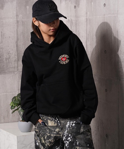 MEMORY】バックロゴ I LOVE ME プルパーカー / Back Logo I LOVE ME