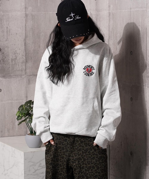 MEMORY】バックロゴ I LOVE ME プルパーカー / Back Logo I LOVE ME