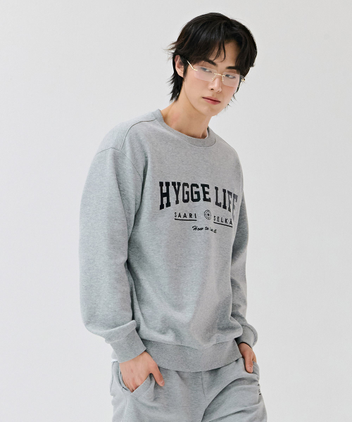 CHASECULT(チェイスカルト)の「共用エッセンシャルアーチレタリングスウェット-DERU5111B0B(スウェット・メンズ・ライトグレー・100/110/95/105/90)」の3枚目の写真