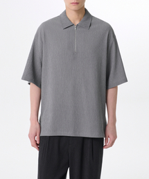 MUSINSA STANDARD（ムシンサスタンダード）の「Crinkle Relaxed Half Zip-Up Shirt [Gray]（Tシャツ/カットソー）」