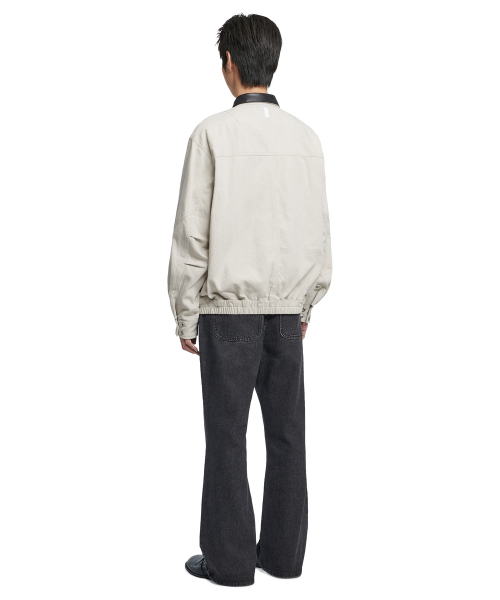 NOMANUAL（NOMANUAL）の「VINTAGE LEATHER COLLAR WORK JACKET - OFF WHITE（ブルゾン・レディース・その他・SMALL/MEDIUM/LARGE）」の6枚目の写真