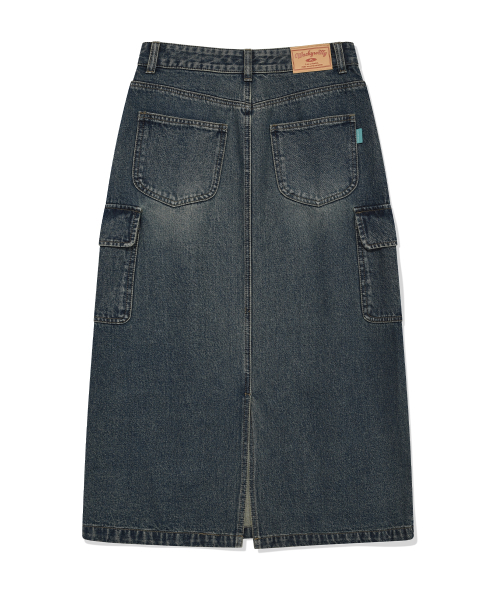 Wacky WiLLy(ワッキーウィリー)の「ウィメンズデニムロングカーゴスカートブルー(スカート・レディース・その他・SMALL/MEDIUM)」の3枚目の写真