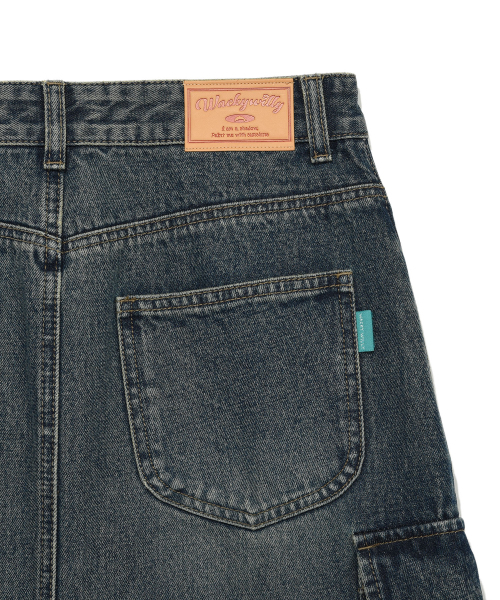 Wacky WiLLy(ワッキーウィリー)の「ウィメンズデニムロングカーゴスカートブルー(スカート・レディース・その他・SMALL/MEDIUM)」の7枚目の写真