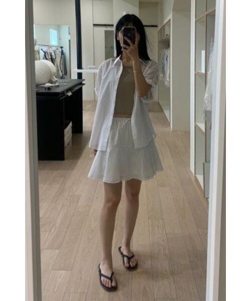 LINGSEOUL(リングソウル)の「ribbed bustier knit-khaki(ニット/セーター・レディース・その他・FREE)」の6枚目の写真