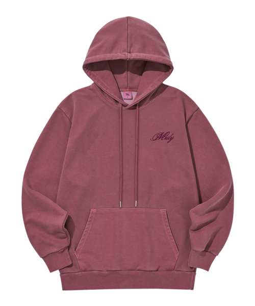 MILLION DAY(ミリオンデイ)の「TWILIGHT Pigment Hood(パーカー・レディース・チャコール/ライトピンク・LARGE/X-LARGE/MEDIUM)」の2枚目の写真