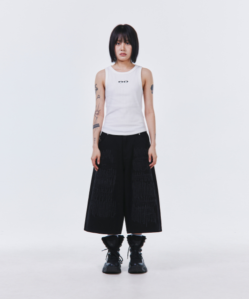SCALLYWAG（スカリーワグ）の「ジグザグステッチバミューダデニム[ブラック]（その他パンツ・レディース・その他・SMALL/MEDIUM/LARGE/X-LARGE）」の12枚目の写真