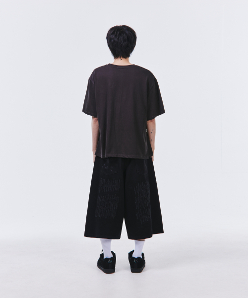 SCALLYWAG（スカリーワグ）の「ジグザグステッチバミューダデニム[ブラック]（その他パンツ・レディース・その他・SMALL/MEDIUM/LARGE/X-LARGE）」の15枚目の写真