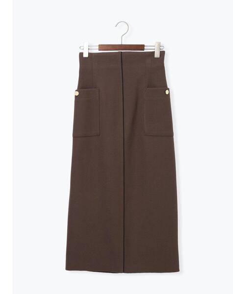 Te chichi（テチチ）の「メルトンジャージーナロースカート（スカート・レディース・ネイビー/モカ/オフホワイト・F）」の20枚目の写真