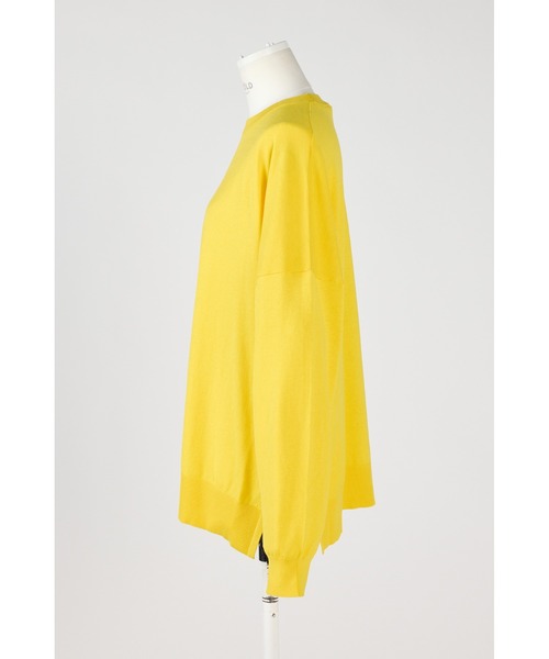 ENFOLD(エンフォルド)の「シルクコットン Circle プルオーバー(ニット/セーター・レディース・ライトブルー/イエロー/ダークネイビー・38)」の4枚目の写真