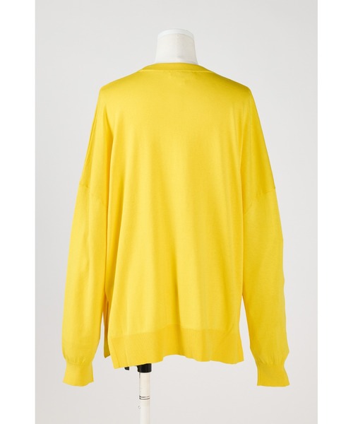 ENFOLD(エンフォルド)の「シルクコットン Circle プルオーバー(ニット/セーター・レディース・ライトブルー/イエロー/ダークネイビー・38)」の5枚目の写真