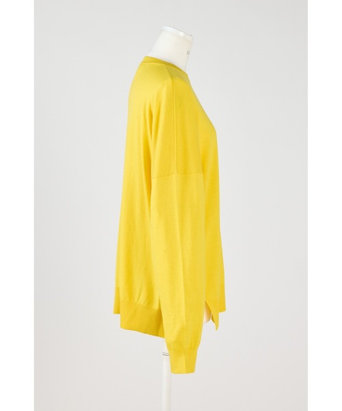 ENFOLD(エンフォルド)の「シルクコットン Circle プルオーバー(ニット/セーター・レディース・ライトブルー/イエロー/ダークネイビー・38)」の6枚目の写真