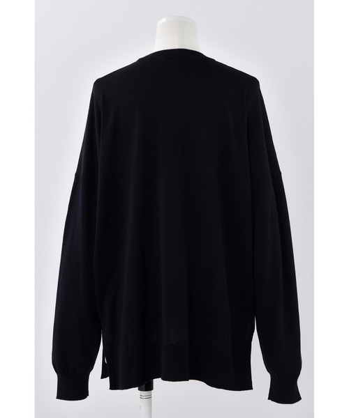 ENFOLD(エンフォルド)の「シルクコットン Circle プルオーバー(ニット/セーター・レディース・ライトブルー/イエロー/ダークネイビー・38)」の8枚目の写真